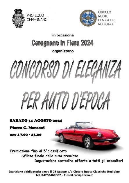 Concorso Eleganza Ceregnano 2024