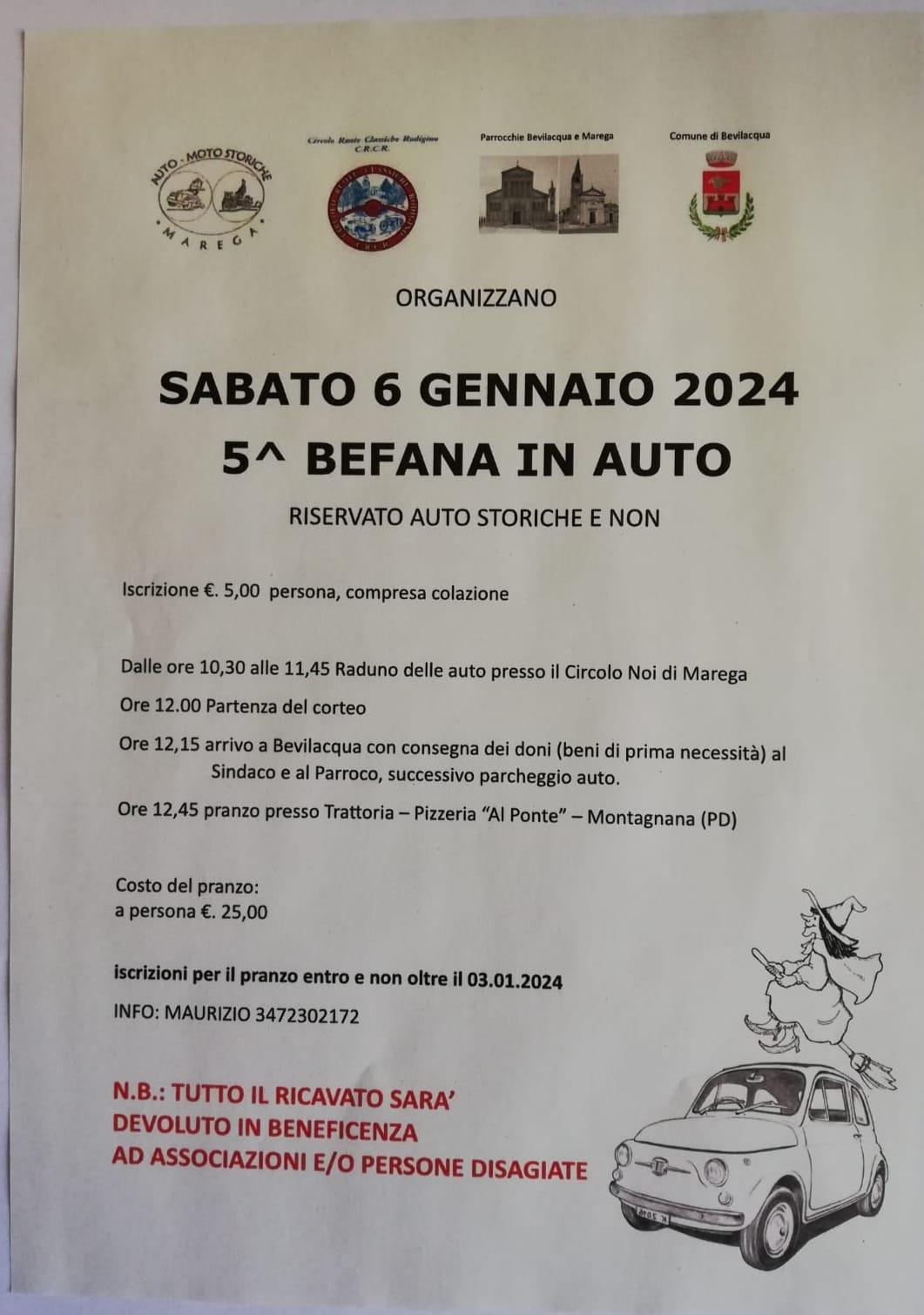 Raduno 6 Gennaio – Raduno di beneficenza