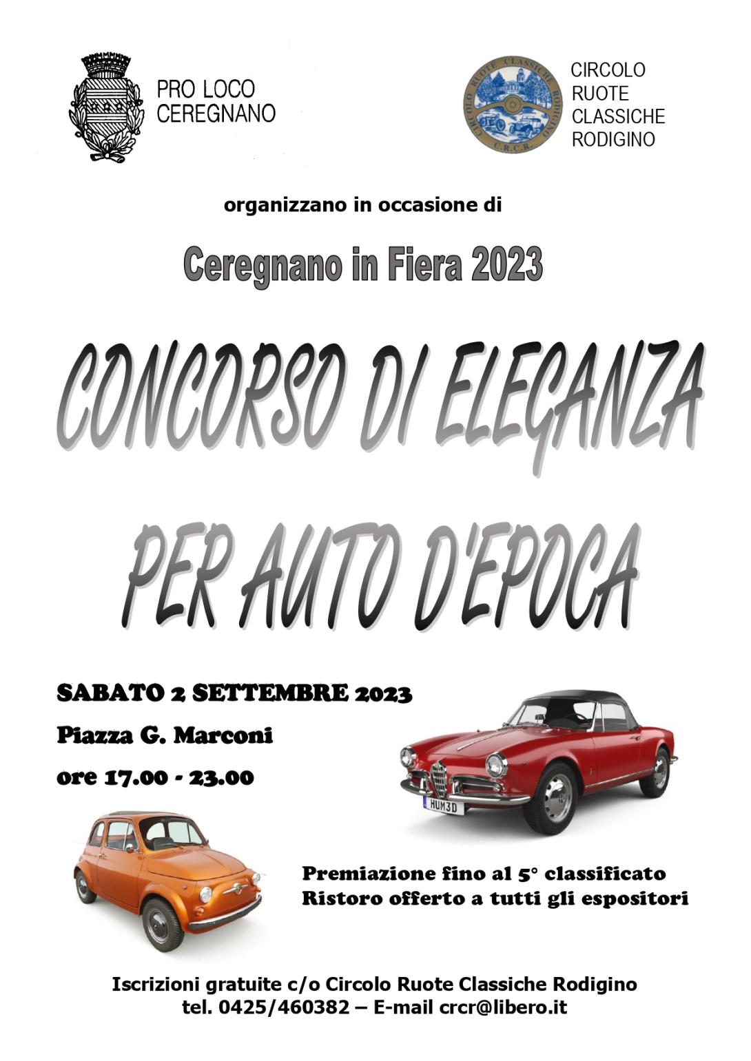 Concorso di Eleganza – 2 Settembre