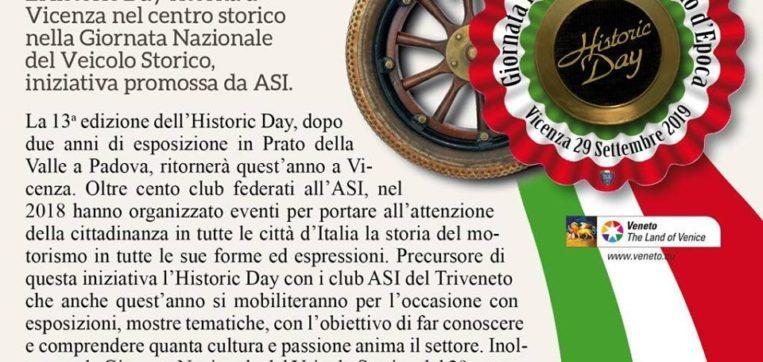 HISTORIC DAY A VICENZA – Come partecipare alla manifestazione Asi